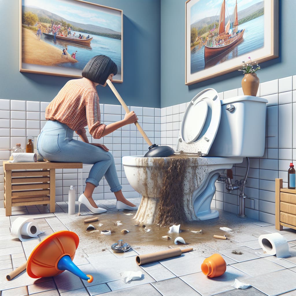¡Descubre cómo solucionar un WC desbordado de forma rápida y sencilla!